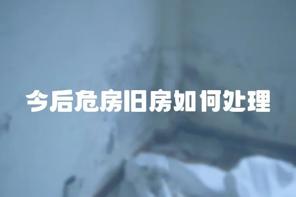 今后危房舊房如何處理