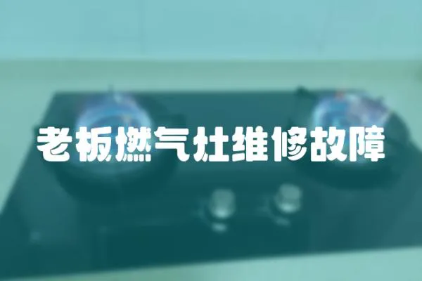 老板燃?xì)庠罹S修故障