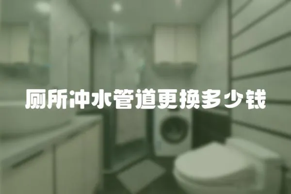 廁所沖水管道更換多少錢