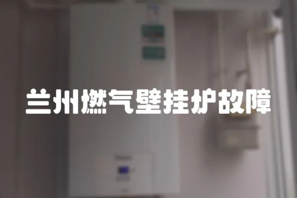 蘭州燃氣壁掛爐故障