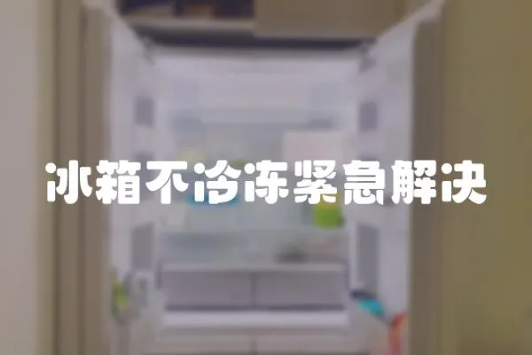 冰箱不冷凍緊急解決