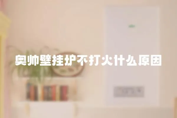 奧帥壁掛爐不打火什么原因