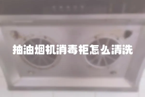 抽油煙機消毒柜怎么清洗