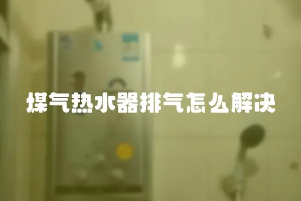 煤氣熱水器排氣怎么解決