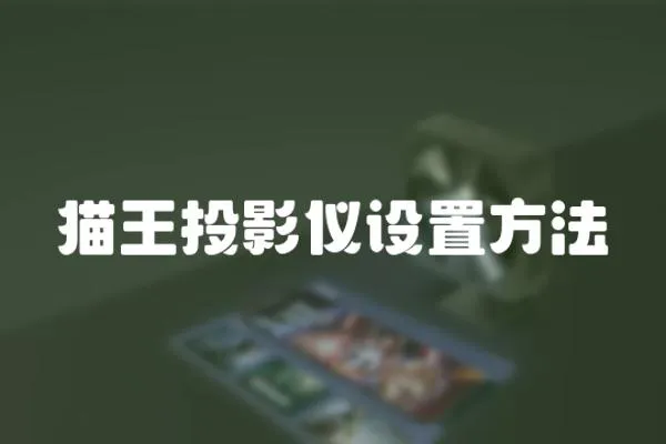 貓王投影儀設(shè)置方法