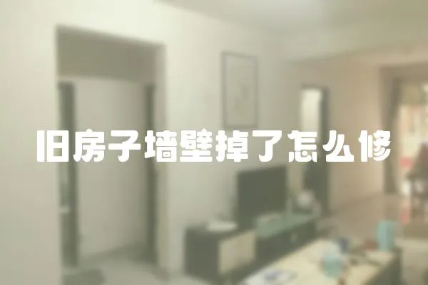 舊房子墻壁掉了怎么修