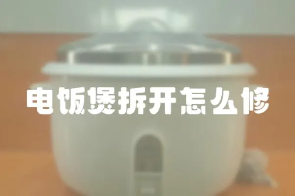 電飯煲拆開怎么修