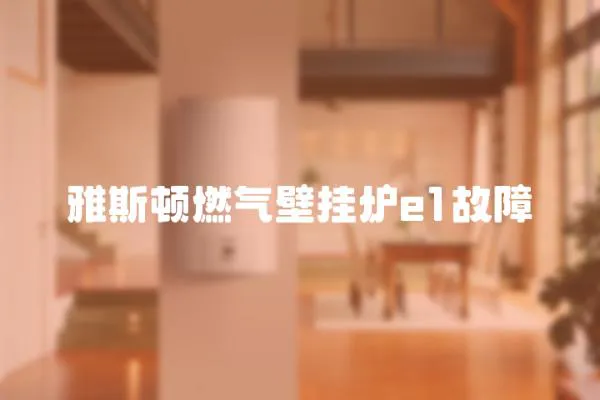 雅斯頓燃氣壁掛爐e1故障