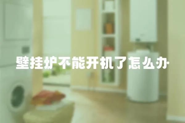 壁掛爐不能開機了怎么辦