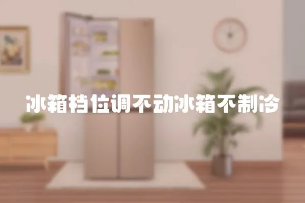 冰箱檔位調不動冰箱不制冷