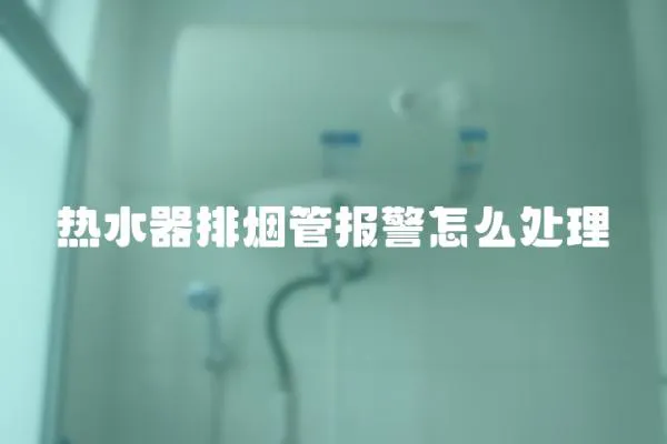熱水器排煙管報警怎么處理
