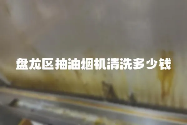 盤(pán)龍區(qū)抽油煙機(jī)清洗多少錢(qián)