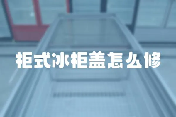柜式冰柜蓋怎么修