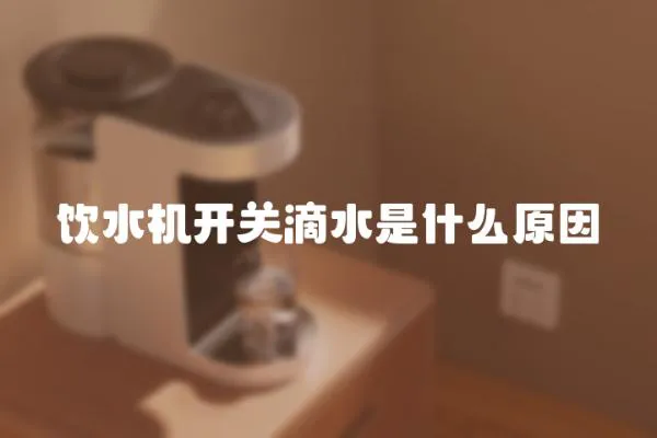 飲水機開關滴水是什么原因