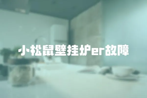 小松鼠壁掛爐er故障