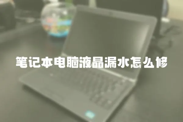 筆記本電腦液晶漏水怎么修