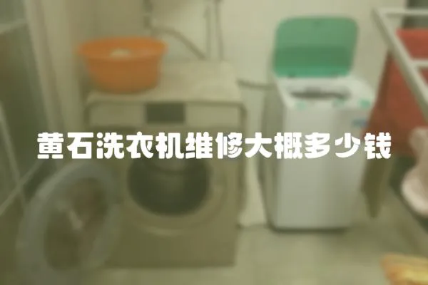 黃石洗衣機(jī)維修大概多少錢