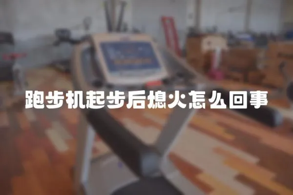 跑步機起步后熄火怎么回事