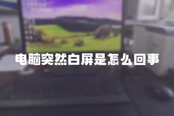 電腦突然白屏是怎么回事