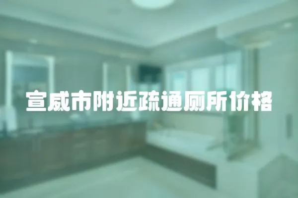 宣威市附近疏通廁所價格