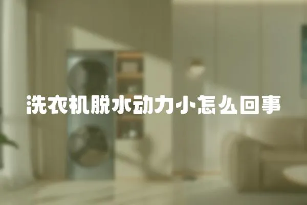 洗衣機脫水動力小怎么回事