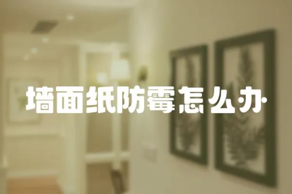 墻面紙防霉怎么辦