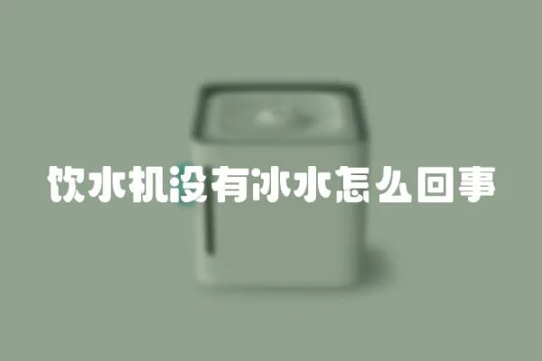飲水機沒有冰水怎么回事