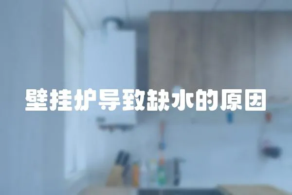 壁掛爐導(dǎo)致缺水的原因