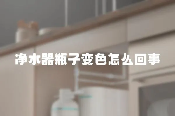 凈水器瓶子變色怎么回事