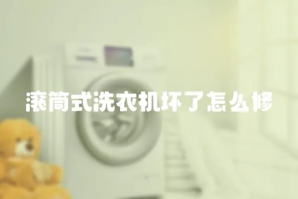 滾筒式洗衣機壞了怎么修