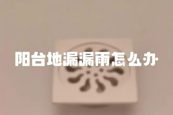 陽臺地漏漏雨怎么辦