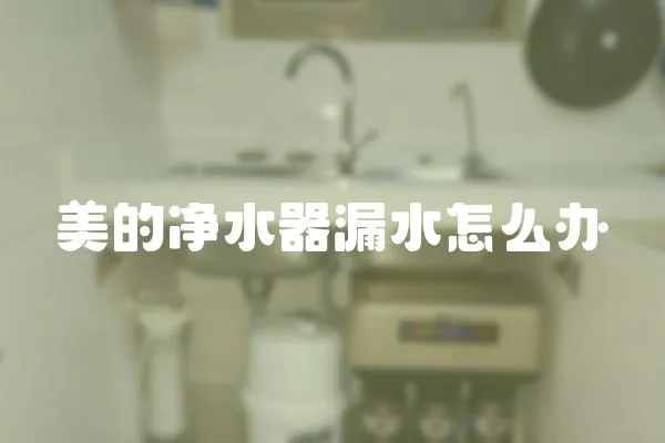 美的凈水器漏水怎么辦