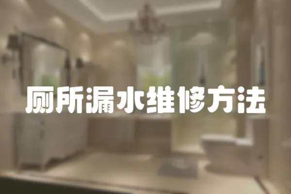 廁所漏水維修方法