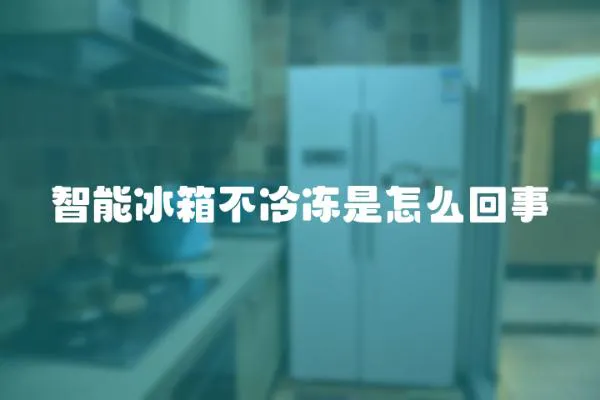 智能冰箱不冷凍是怎么回事