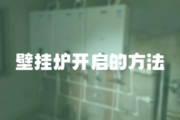 壁掛爐開啟的方法