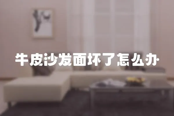牛皮沙發(fā)面壞了怎么辦