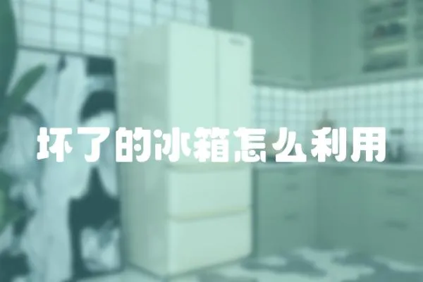 壞了的冰箱怎么利用
