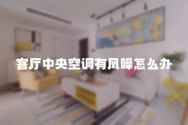 客廳中央空調有風噪怎么辦
