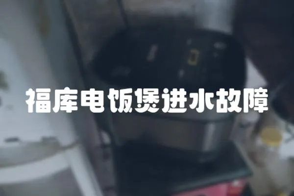 福庫電飯煲進(jìn)水故障