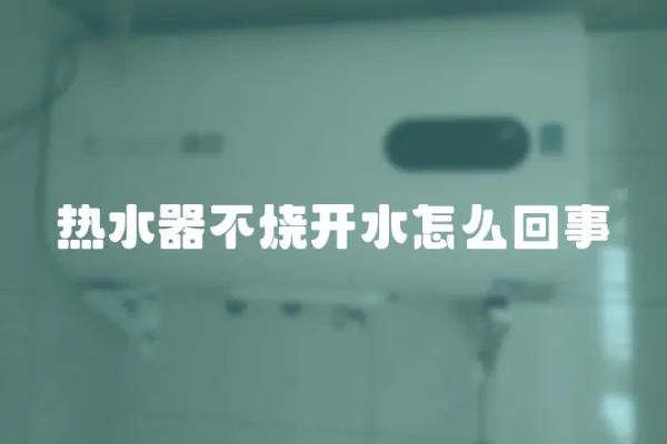 熱水器不燒開水怎么回事