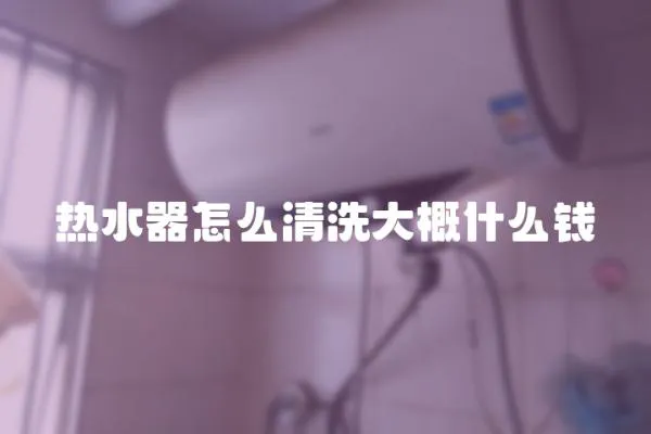 熱水器怎么清洗大概什么錢
