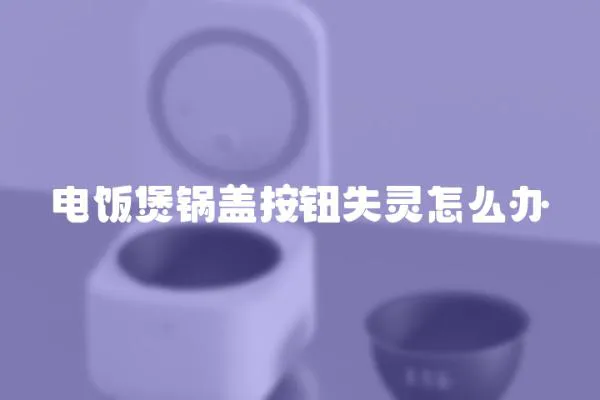 電飯煲鍋蓋按鈕失靈怎么辦