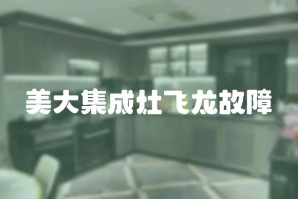美大集成灶飛龍故障