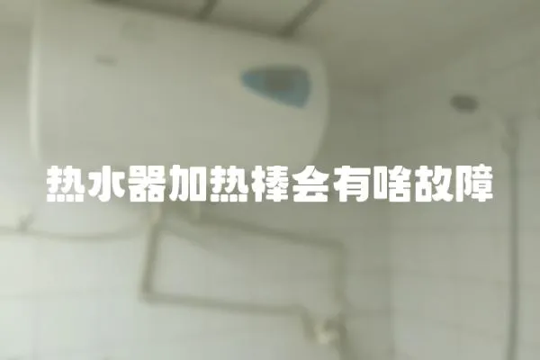 熱水器加熱棒會有啥故障