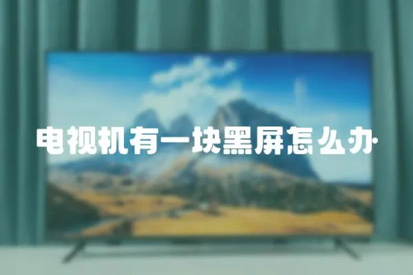 電視機有一塊黑屏怎么辦