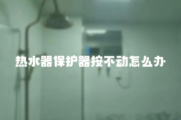 熱水器保護器按不動怎么辦