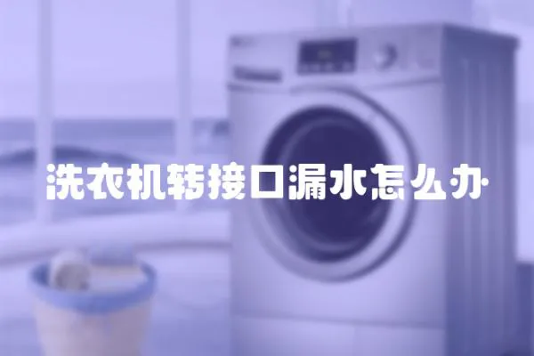 洗衣機(jī)轉(zhuǎn)接口漏水怎么辦