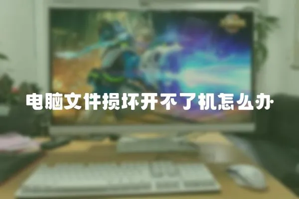 電腦文件損壞開不了機怎么辦