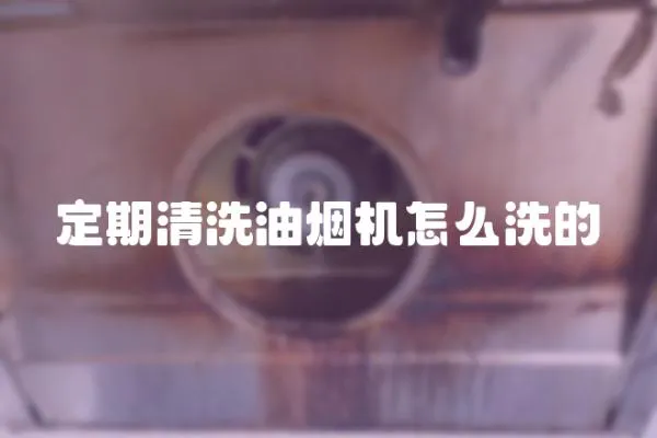 定期清洗油煙機怎么洗的