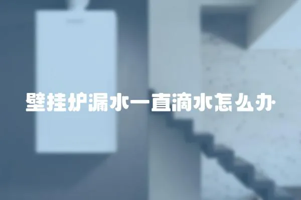 壁掛爐漏水一直滴水怎么辦